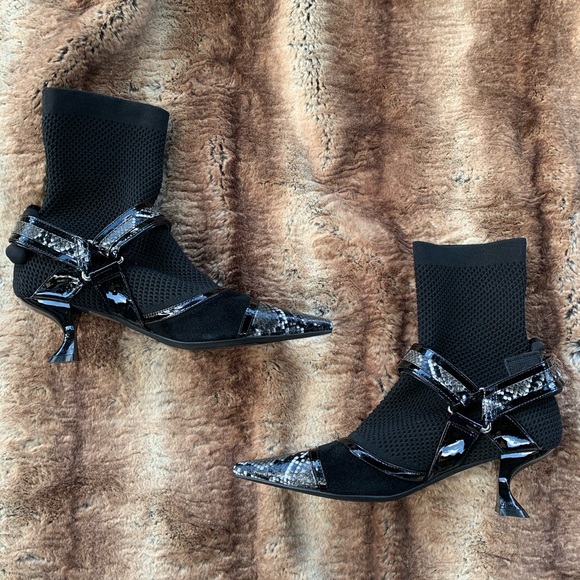 Jeffrey Campbell Abate Fishnet Booties - Picture 3 of 13